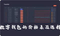 各种数字钱包的价格表及